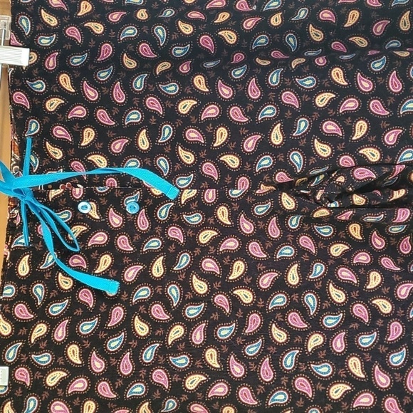 VERA BRADLEY, Cordery lounge pants. Paisley print, tie and elastic waist. Sz m - Picture 2 of 6